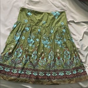 Floral design skirt